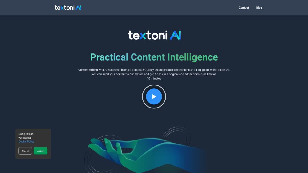 Textoni.AI: AI-Powered Content Creation for Blogs & Products : Personalized, High-Quality Descriptions & Blog Posts in Seconds