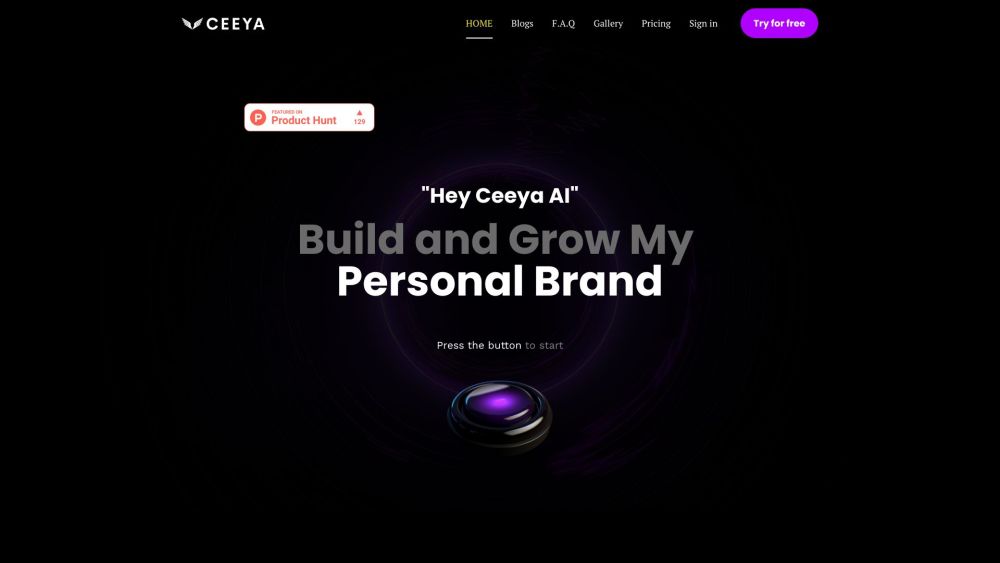 Ceeya: AI-Powered Branding Platform for Standout Content & Monetization
