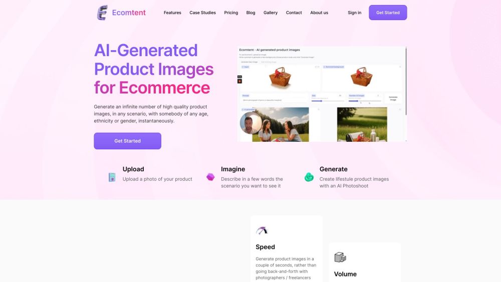 Ecomtent: AI-Generated Images, Infographics & Optimized Copy