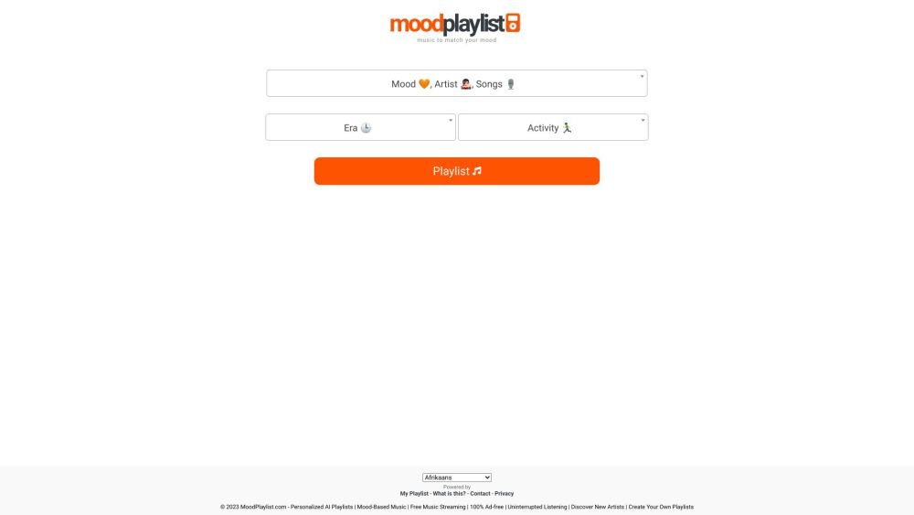 MoodPlaylist: AI-Powered Mood-Adaptive Playlists, Ad-Free Music Streaming
