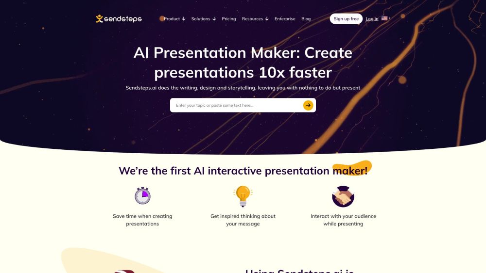 Sendsteps: AI-Powered, Interactive, Time-Saving Presentation Tool