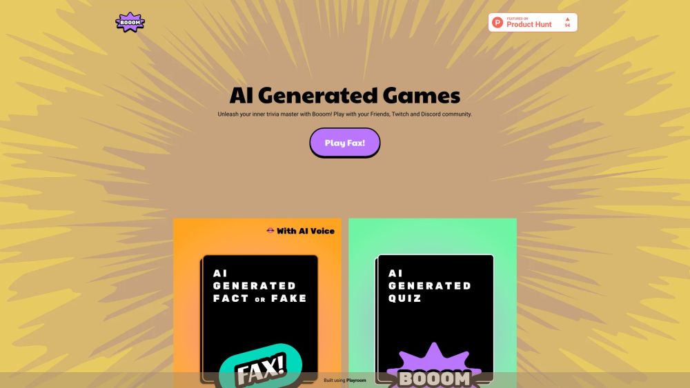 Booom: AI Trivia Games, Engaging Quiz Battles with Friends : Challenge Friends, Family, or Colleagues Anytime