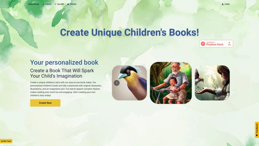 Child Book Create: AI-Powered Custom Stories & Illustrations
