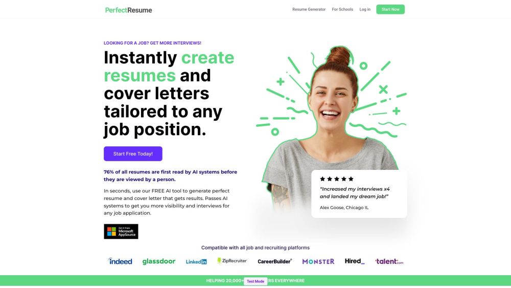 Perfect Resume: Free AI Resume & Cover Letter Builder with Interview Prep
