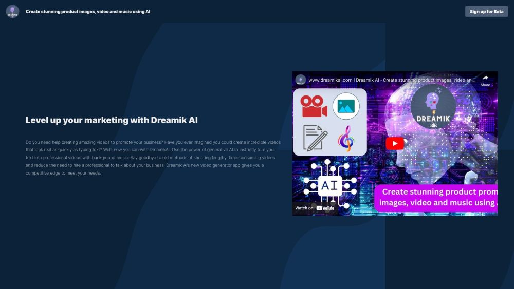 Dreamik AI: Text-to-Video AI Tool with Virtual Humans & No-Edit Creation