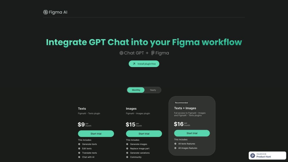 FigmaAI: Edit & Write Text, ChatGPT Plugin, Free Version Available