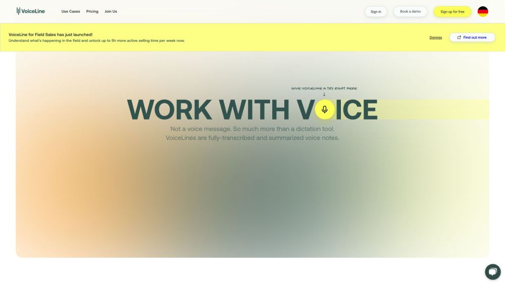 VoiceLine: AI Field Sales Tool : Voice Capture, Insights, CRM Enhancement