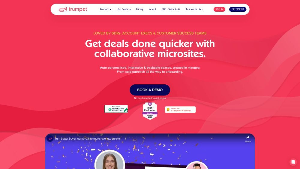 Trumpet: Auto-Personalized Microsites for Faster Deal Closure