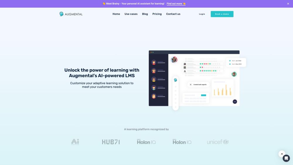 Augmental: AI LMS, Adaptive Tools, Custom Integrations, Analytics