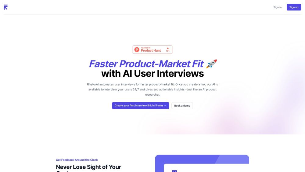 RhetorAI: AI-Powered Surveys, Insights, Automate Interviews
