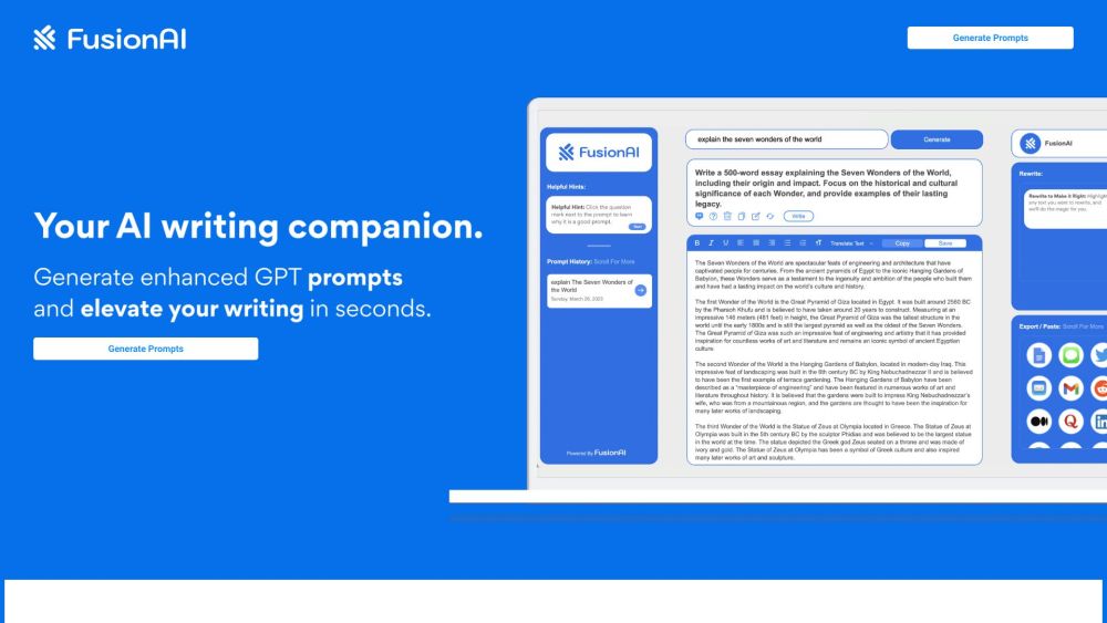 Fusion: Easy Landing Page Generator, No Coding, Customizable Websites