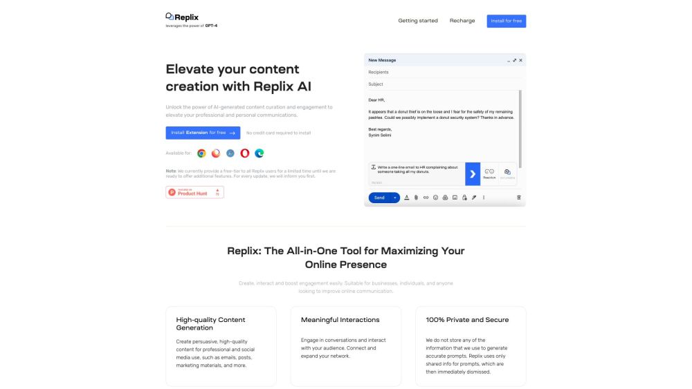 Replix.ai : GPT-4 Content Boost, Generate & Optimize Effortlessly
