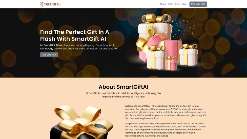Smart Gift AI: Personalized, AI-Powered Gift Finder