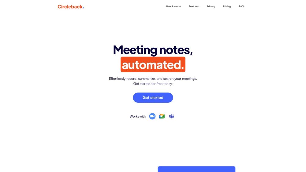 Circleback : AI Transcription, Privacy, Action Items, Notes
