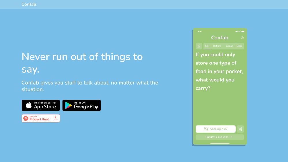 Confab : Fun, Endless Conversation Starters For Meaningful Chats