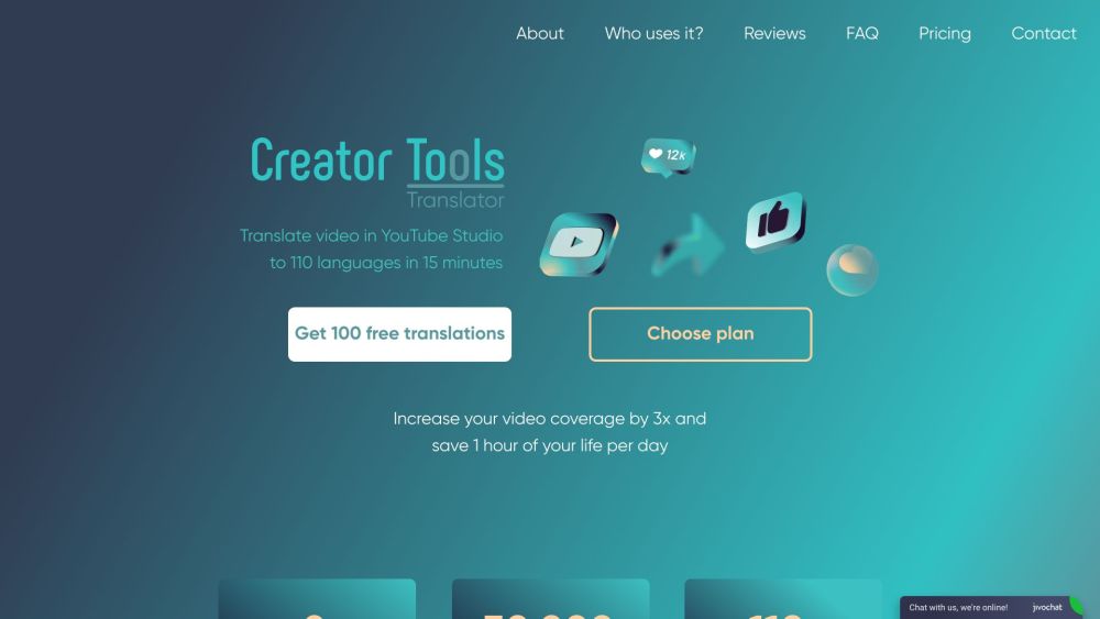 Creator Tools Translator: Translate YouTube Captions & Descriptions into 140+ Languages Easily