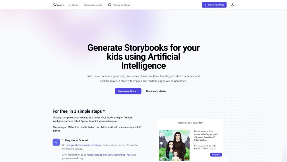 Story Generator: AI-Powered, Multi-Page, Image-Inclusive Tool