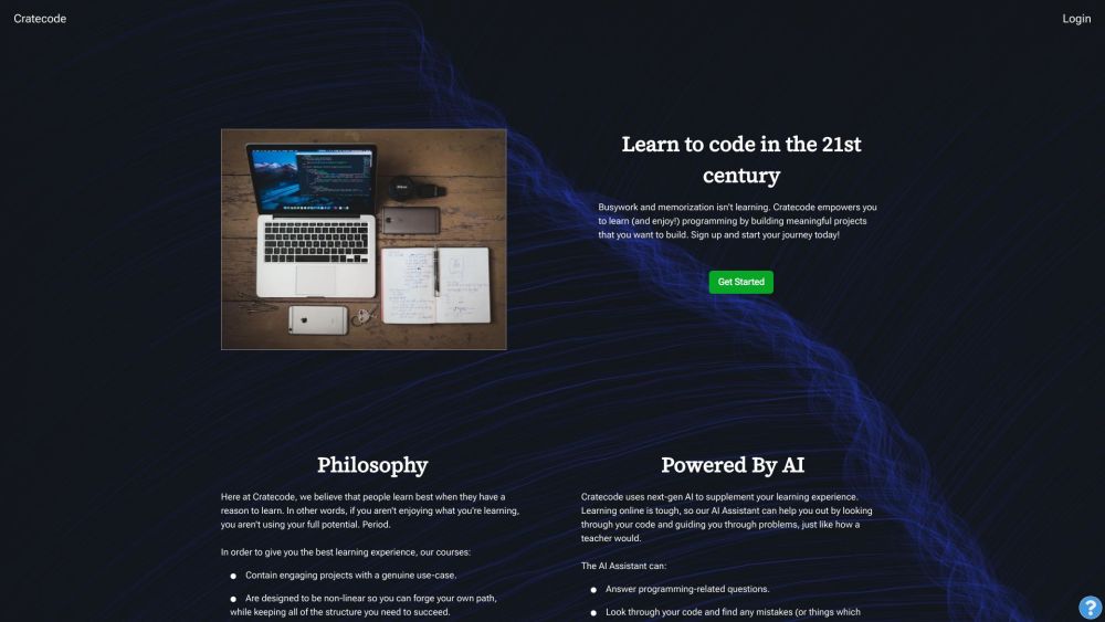 Cratecode: AI Guidance, Projects, Feedback, Track Growth
