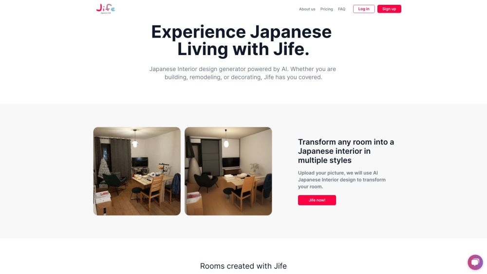 Jife: AI-Powered Japanese Interior Designs : Style Made Simple