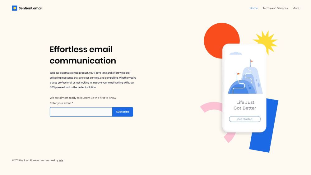 Sentient.email: AI Email Writing with NLP – Effortless, Professional, Personal
