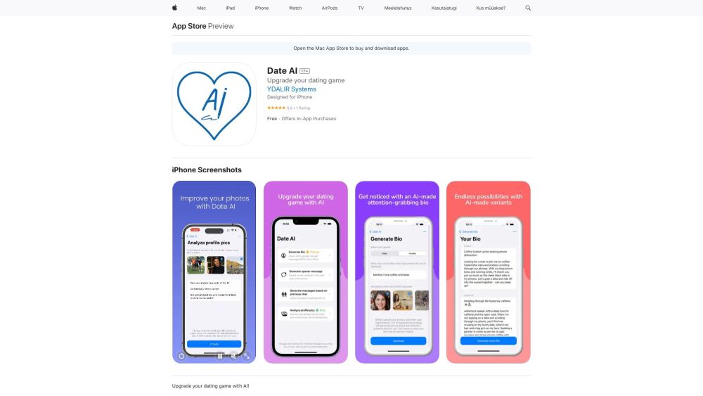 Date AI: Personalized Profiles, Custom Messages, Photo Rank Tips