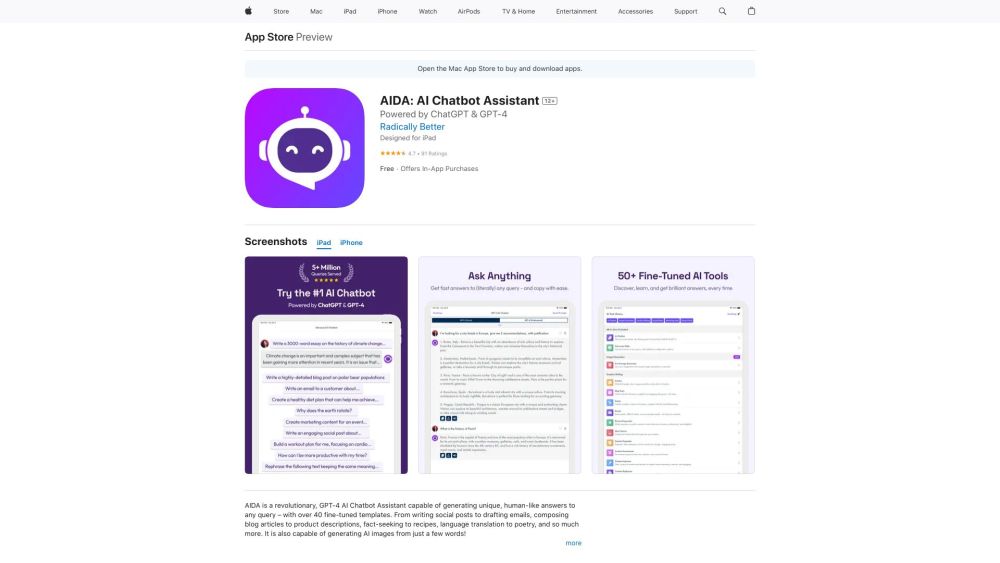 AIDA: Smarter, Faster ChatGPT & GPT-4 on Mobile