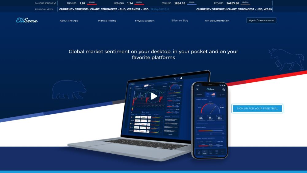 Ellisense: AI-Powered Global Market Sentiment Analysis Tool : Real-Time AI-Driven Insights for Smarter Trading