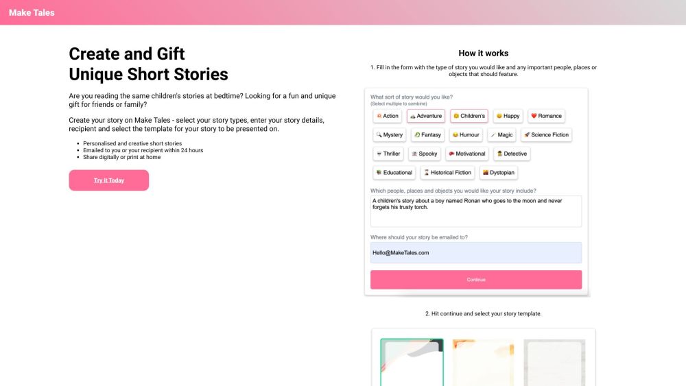 MakeTales: Create, Personalize, Gift Unique Stories Digitally