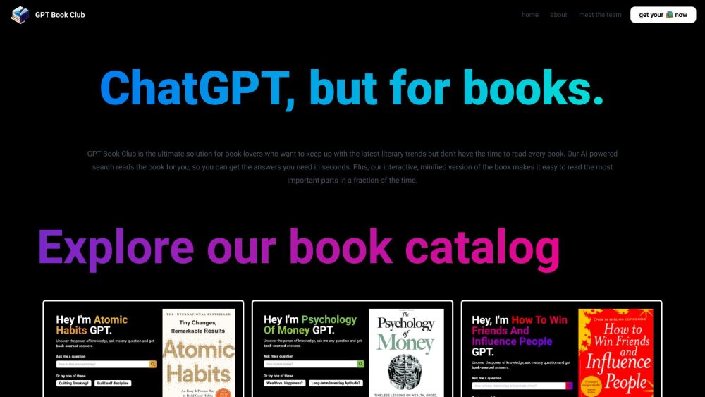 GPT Book Club: AI Insights, Q&A, Summaries, Quotes : Explore & Enjoy Books