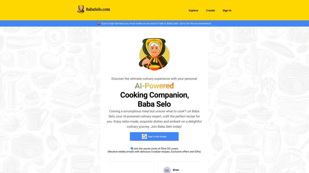 BabaSelo.com : AI-Grandma Recipes to Unleash Your Inner Chef