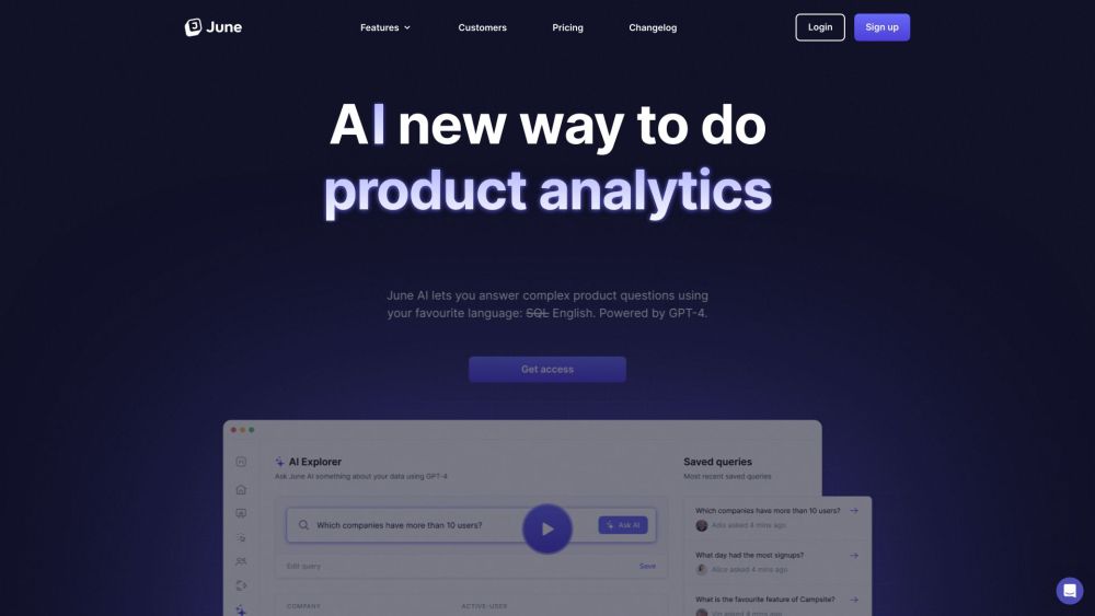 June : Auto-Insights for Smarter B2B SaaS Decisions