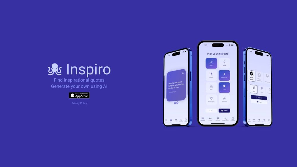 Inspiro: AI Quotes, User Creation, Timeless Wisdom