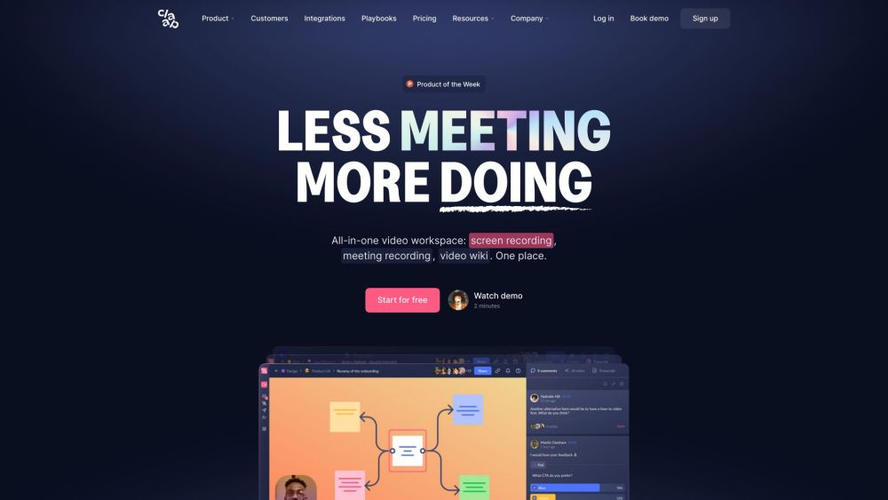 Claap: AI Video Meetings & Notes : Record, Collaborate, Share