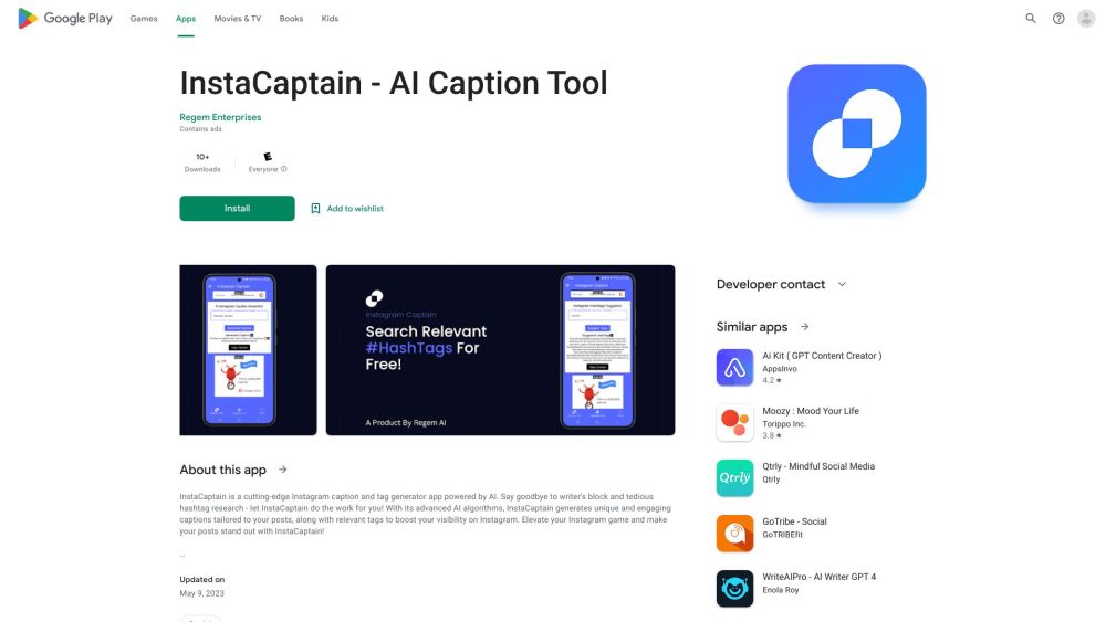 InstaCaptain : AI-Crafted Captions & Hashtags for Smarter Insta Posts