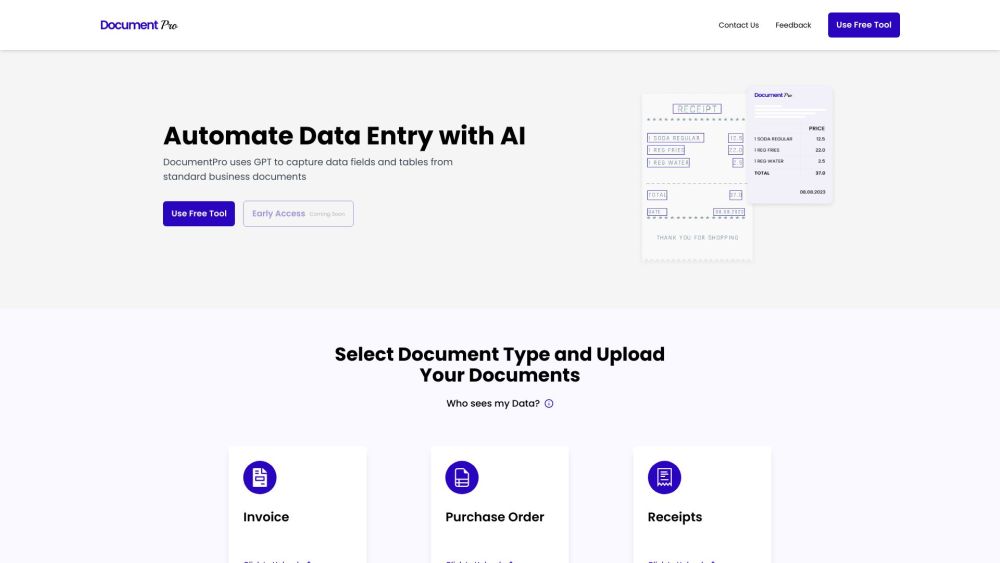 DocumentPro: AI Data Extraction from Docs & Emails