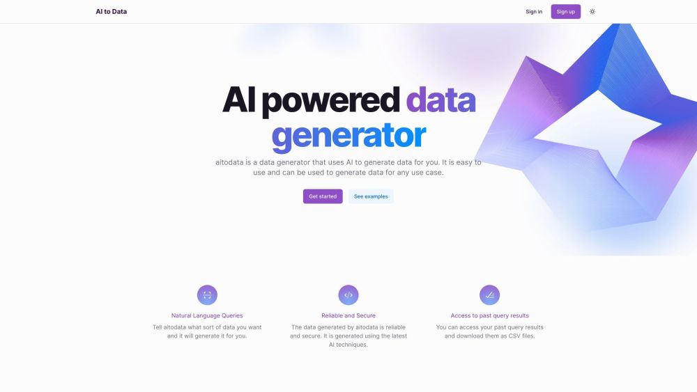AI to Data: AI-Powered Generator for Reliable, Secure Data : Generate Real Results with Precision & Privacy