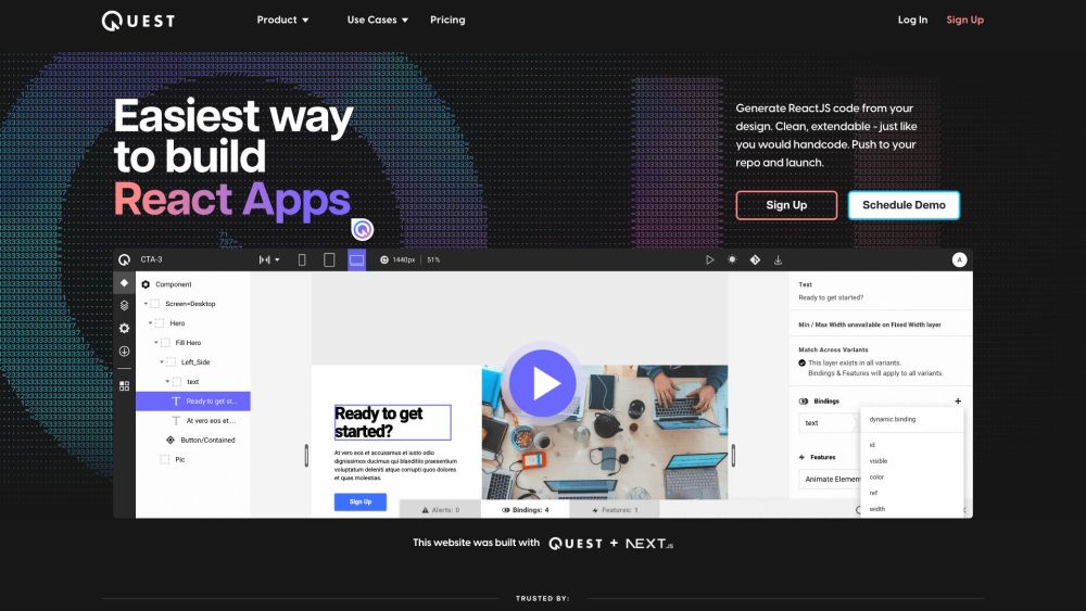 Quest: Figma to React Code Generator with MUI & Chakra UI : Turn designs into clean React code instantly, no coding needed