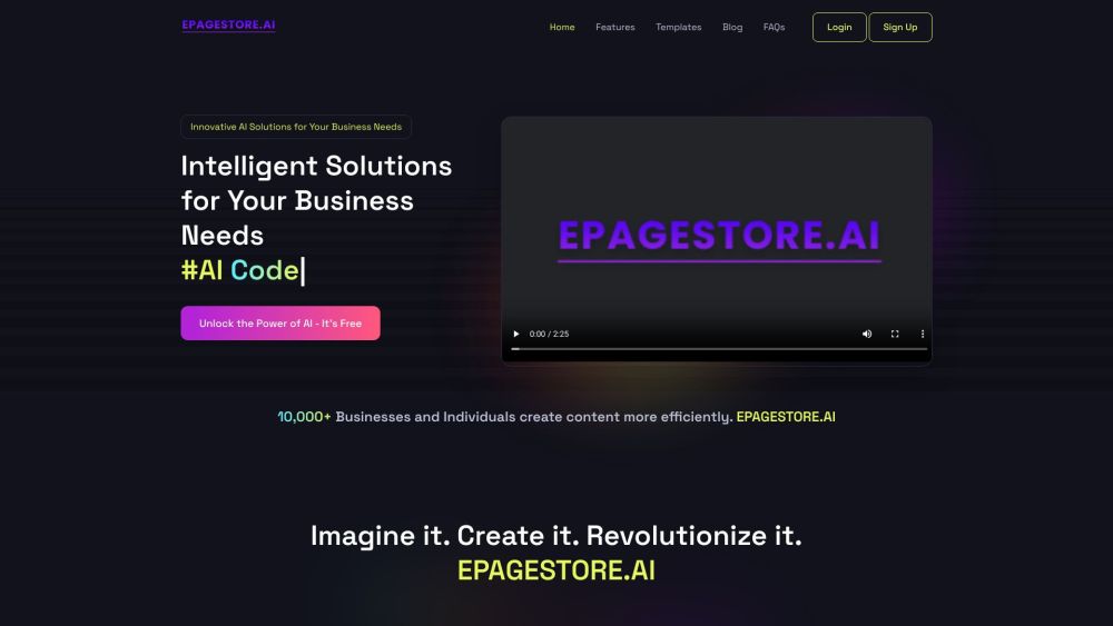 Epagestore.ai : AI Content, Voiceovers, Chat & Image Gen