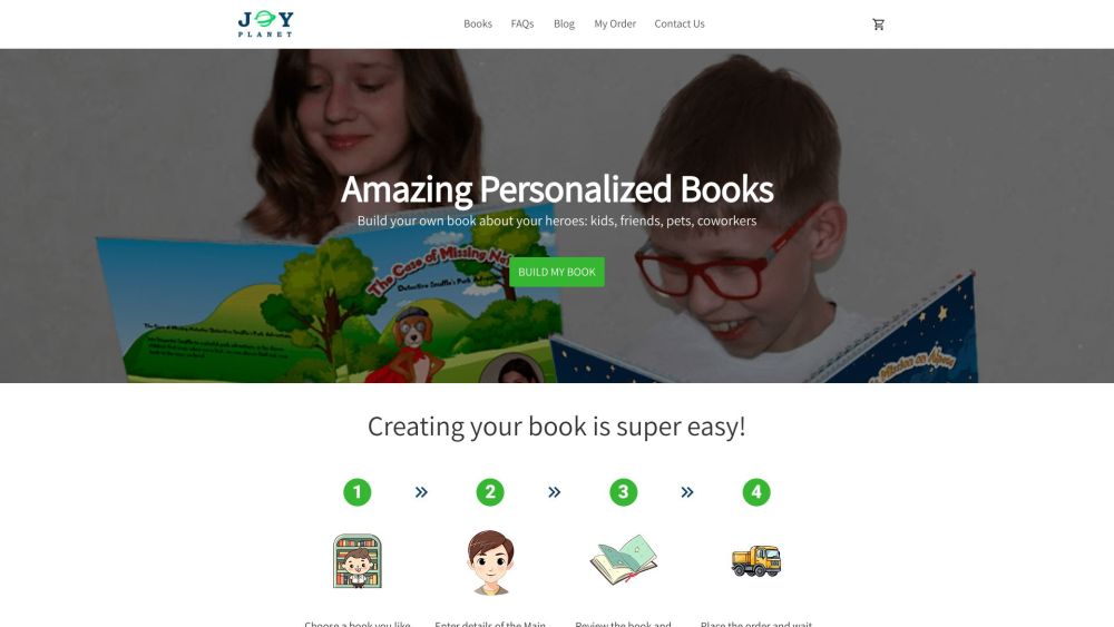 JoyPlanet Store : Custom Books, Add Names & Interests, Gifts