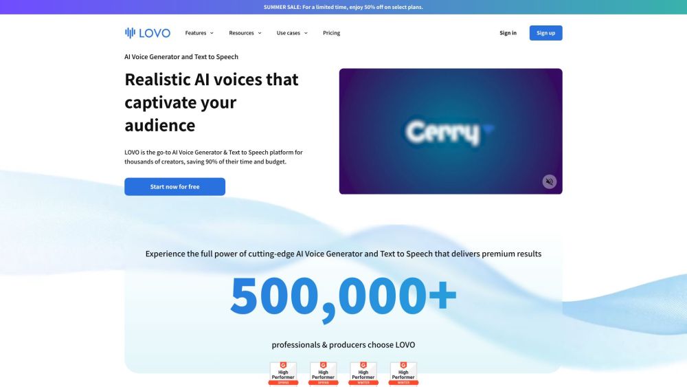 LOVO AI Voice Generator: 100+ Languages, 500+ Voices, Text-to-Speech with Emotion