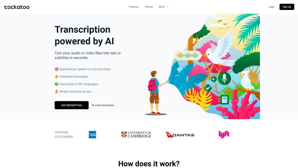 Cockatoo: AI-Powered Transcription : 90+ Languages, Fast, Accurate