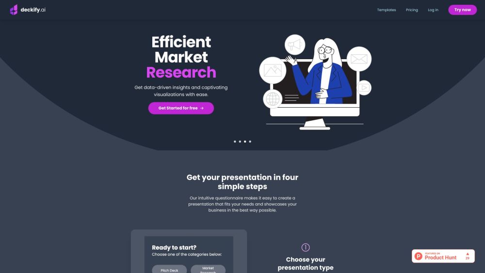 Deckify: AI-Powered Slides & Custom Templates in Seconds