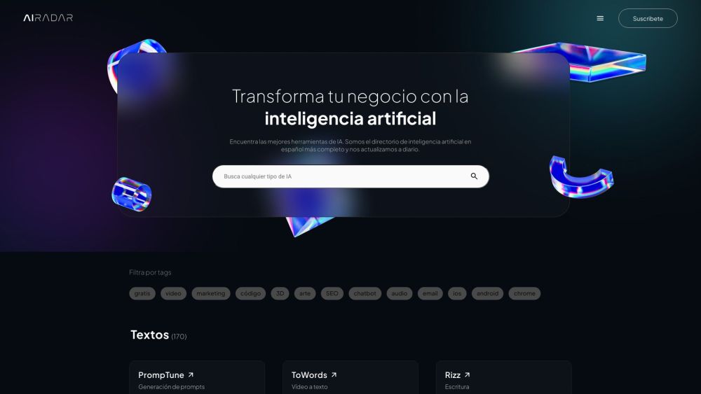 AI RADAR: AI Tools Hub for Business Innovation & Lifestyle Transformation