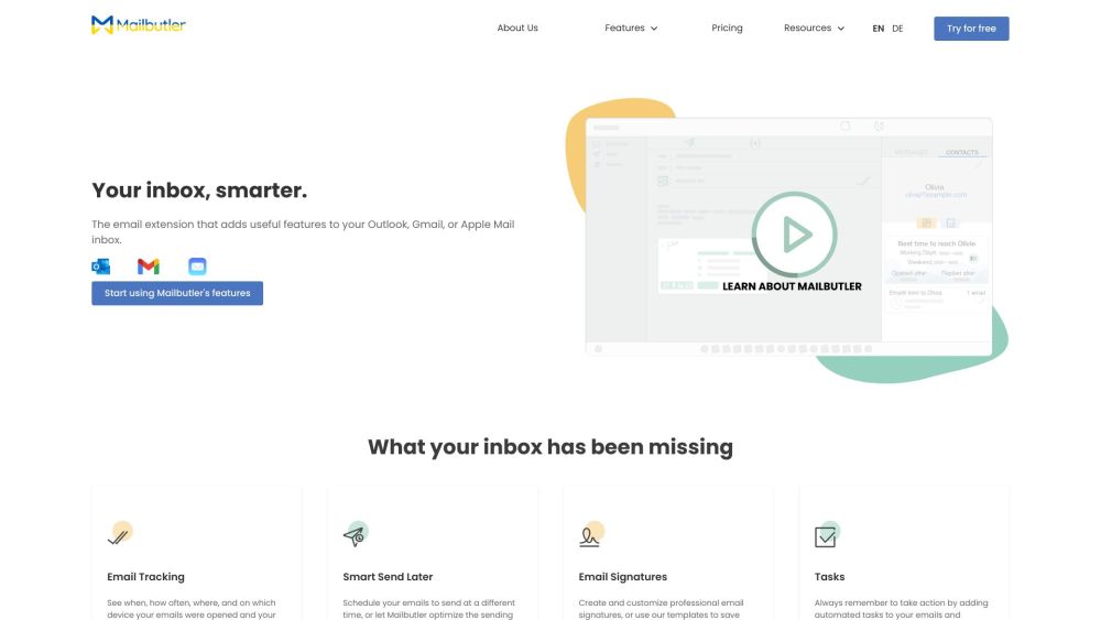 Mailbutler: Smart Email Assistant for Apple Mail, Gmail & Outlook