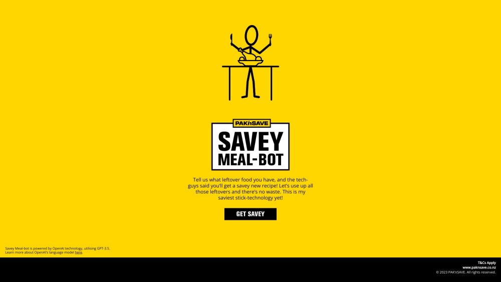 PAK'nSAVE Meal-Bot: AI-Powered Recipe Maker for Leftovers