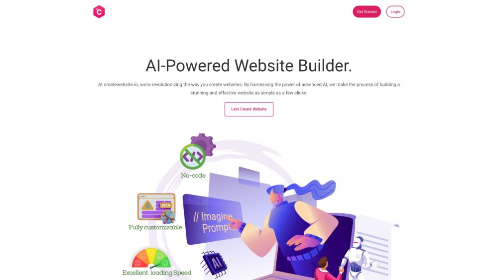 CreateWebsite.io : AI-Powered, Easy Website Design Tool