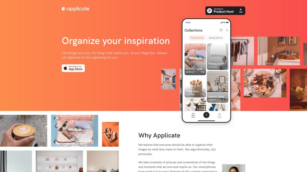 Applicate: Top iPhone Photo Organizer & Personalization App : Organize & personalize photos effortlessly with stunning customization
