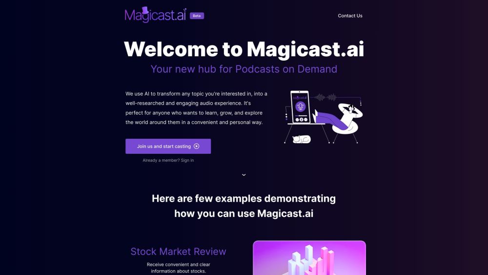 Magicast.ai: Personalized Podcasts, On-Demand Content