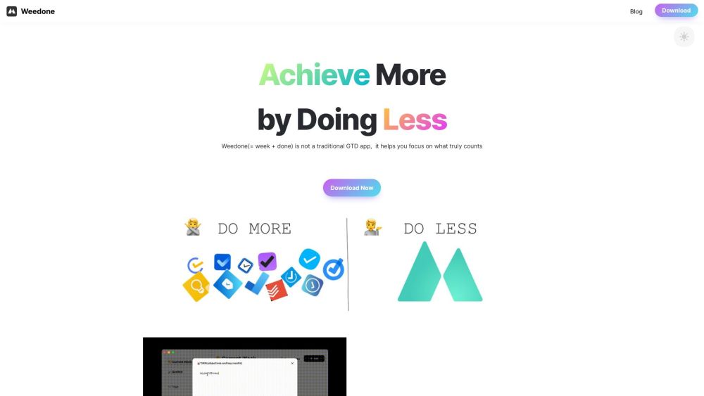 Weedone: Weekly OKRs, To-Dos, Pomodoro & Monotasking Focus