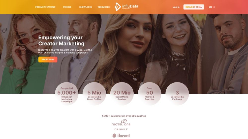 InfluData: 20M+ Influencers, 50+ Metrics, Multi-Platform Insights